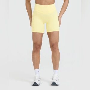 Oner active Unified High Waisted Shorts | Sherbert Yellow - M